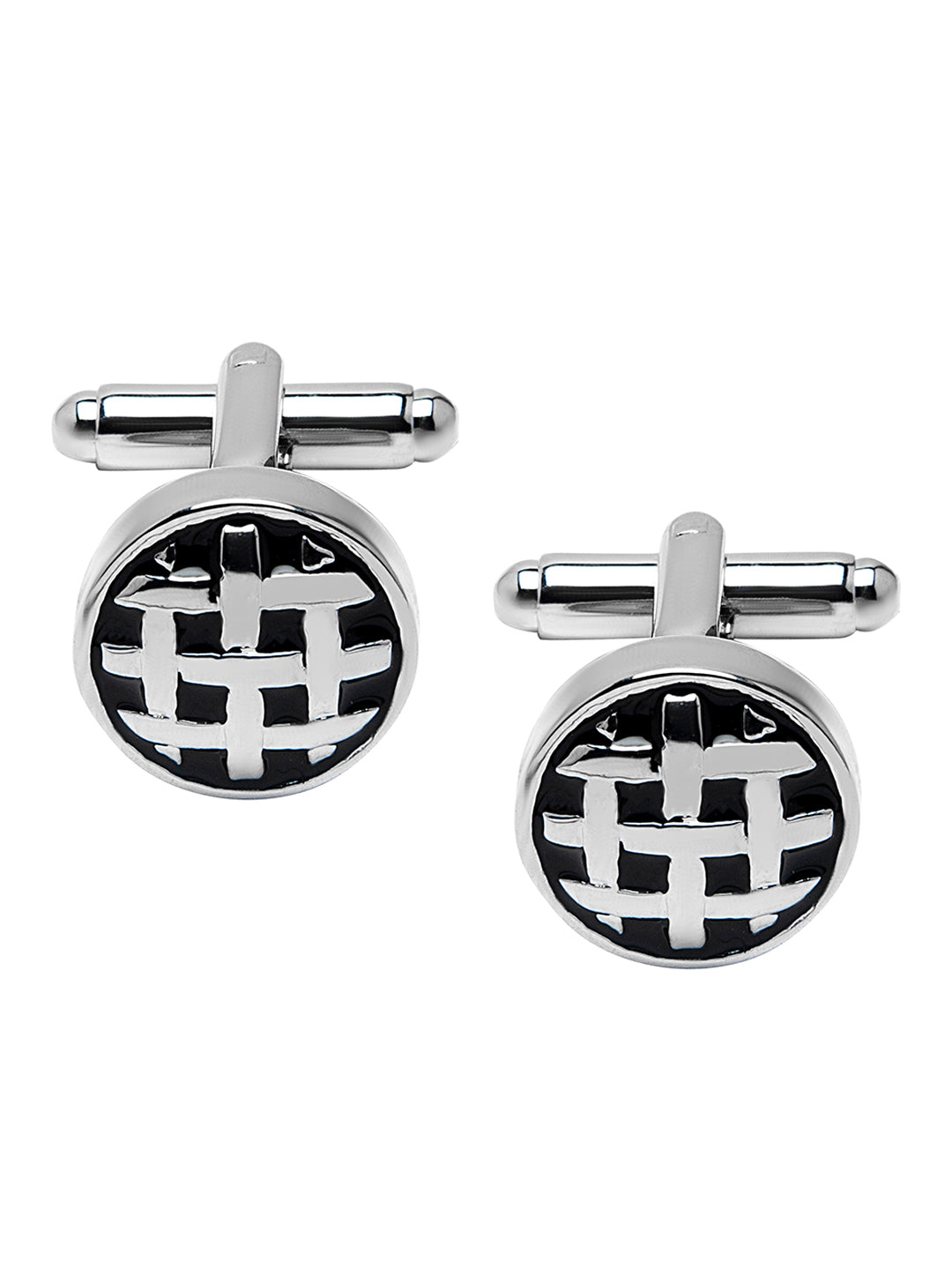 Elegant and Silver Plated Designer and Stylish Cufflinks for Men (SJ_7173)