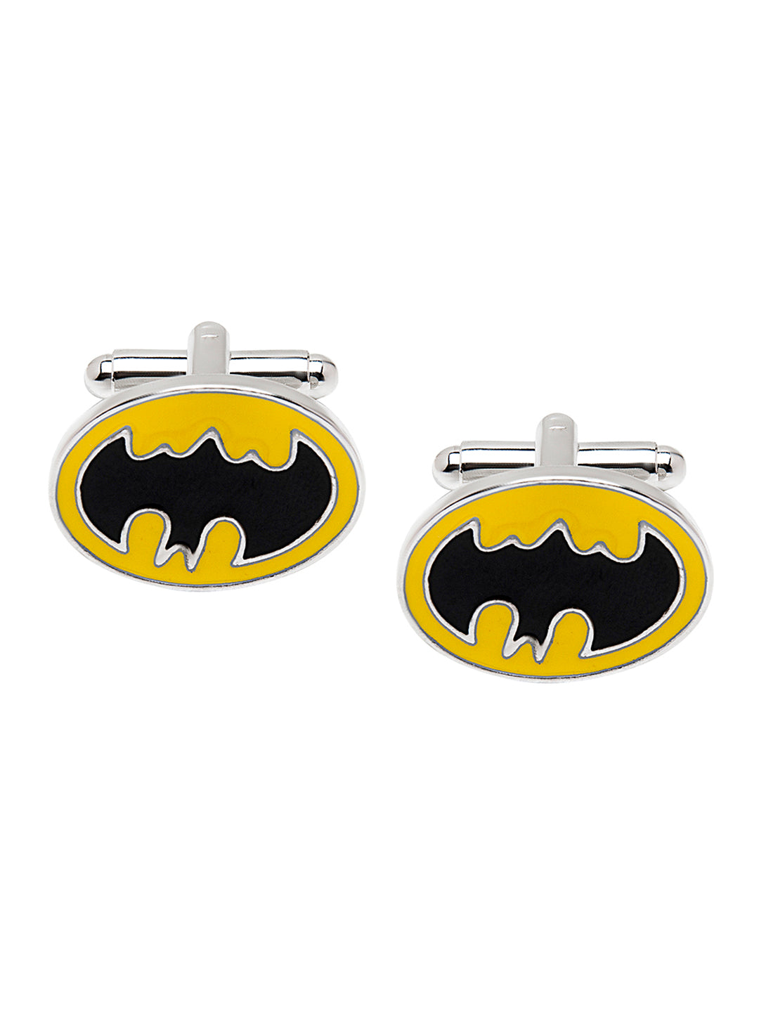 Elegant Fancy and Designer Silver Plated Superhero Collection Dark Knight Design Cufflinks For Men (SJ_7181)