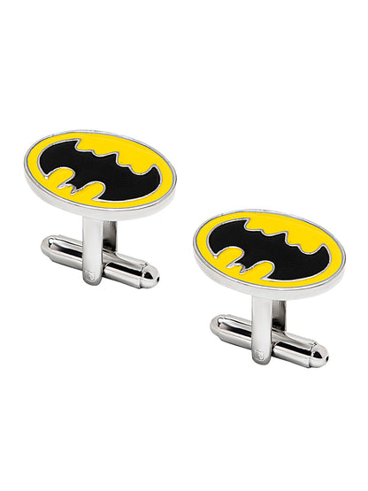 Elegant Fancy and Designer Silver Plated Superhero Collection Dark Knight Design Cufflinks For Men (SJ_7181)