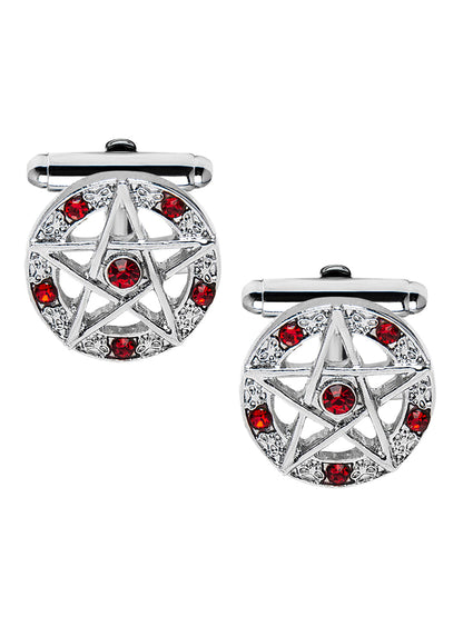 Elegant Fancy and Designer Silver Plated Superhero Collection Design Cufflinks For Men (SJ_7182)