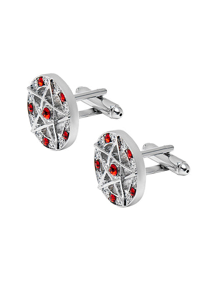 Elegant Fancy and Designer Silver Plated Superhero Collection Design Cufflinks For Men (SJ_7182)