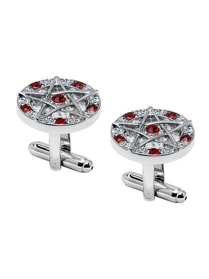 Elegant Fancy and Designer Silver Plated Superhero Collection Design Cufflinks For Men (SJ_7182)