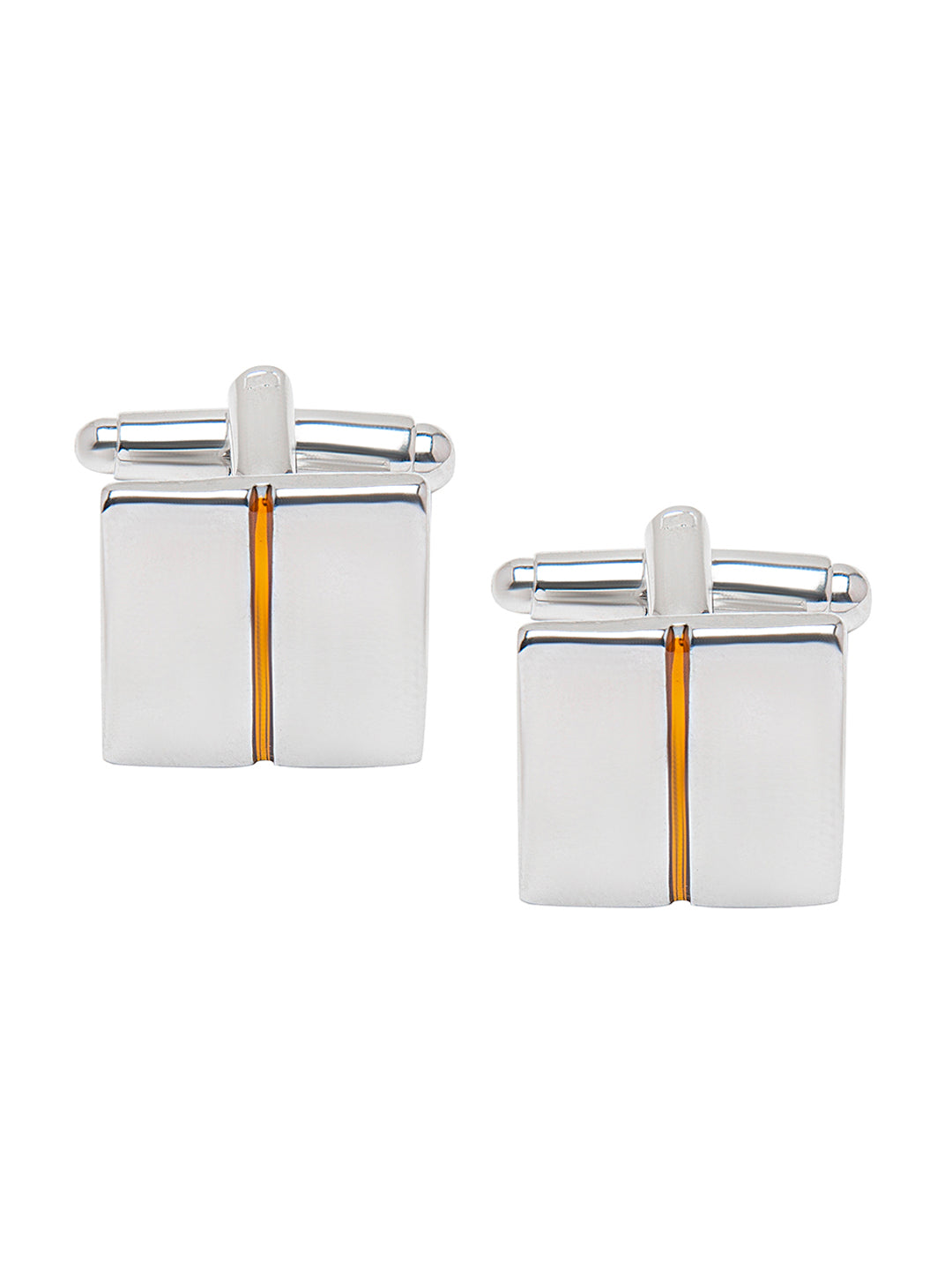 Chrome and Silver Plated Designer and Stylish Cufflinks for Men (SJ_7188)