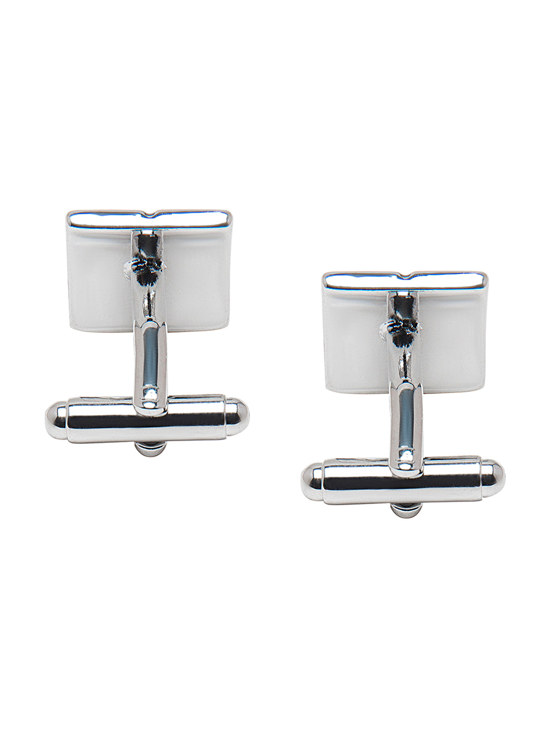 Chrome and Silver Plated Designer and Stylish Cufflinks for Men (SJ_7188)