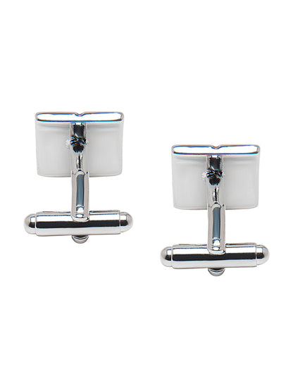 Chrome and Silver Plated Designer and Stylish Cufflinks for Men (SJ_7188)