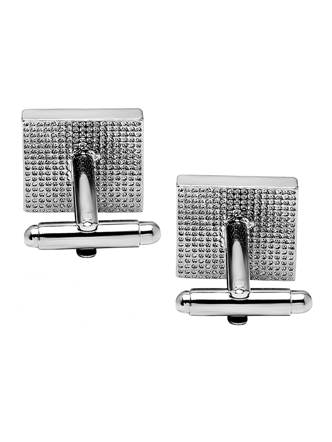 Elegant Fancy and Designer Silver Plated I Love India Design Cufflinks For Men (SJ_7189)