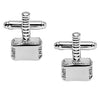 Elegant Fancy and Designer Silver Plated Hammer Design Cufflinks For Men (SJ_7190)