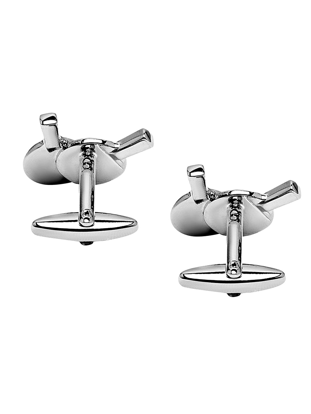 Elegant Fancy and Designer Silver Plated Table Tennis  Design Cufflinks For Men (SJ_7198)