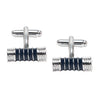 Chrome and Silver Plated Designer and Stylish Cufflinks for Men (SJ_7201_BL)