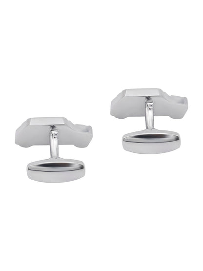 Rhodium Silver Plated Mini Car Design Cufflinks For Men (SJ_7208)