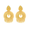 Traditional Gold 24K Chandbali Earrings (SJ_758)