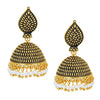 18K Antique Gold Jhumki Earring with Pearls (SJ_782)