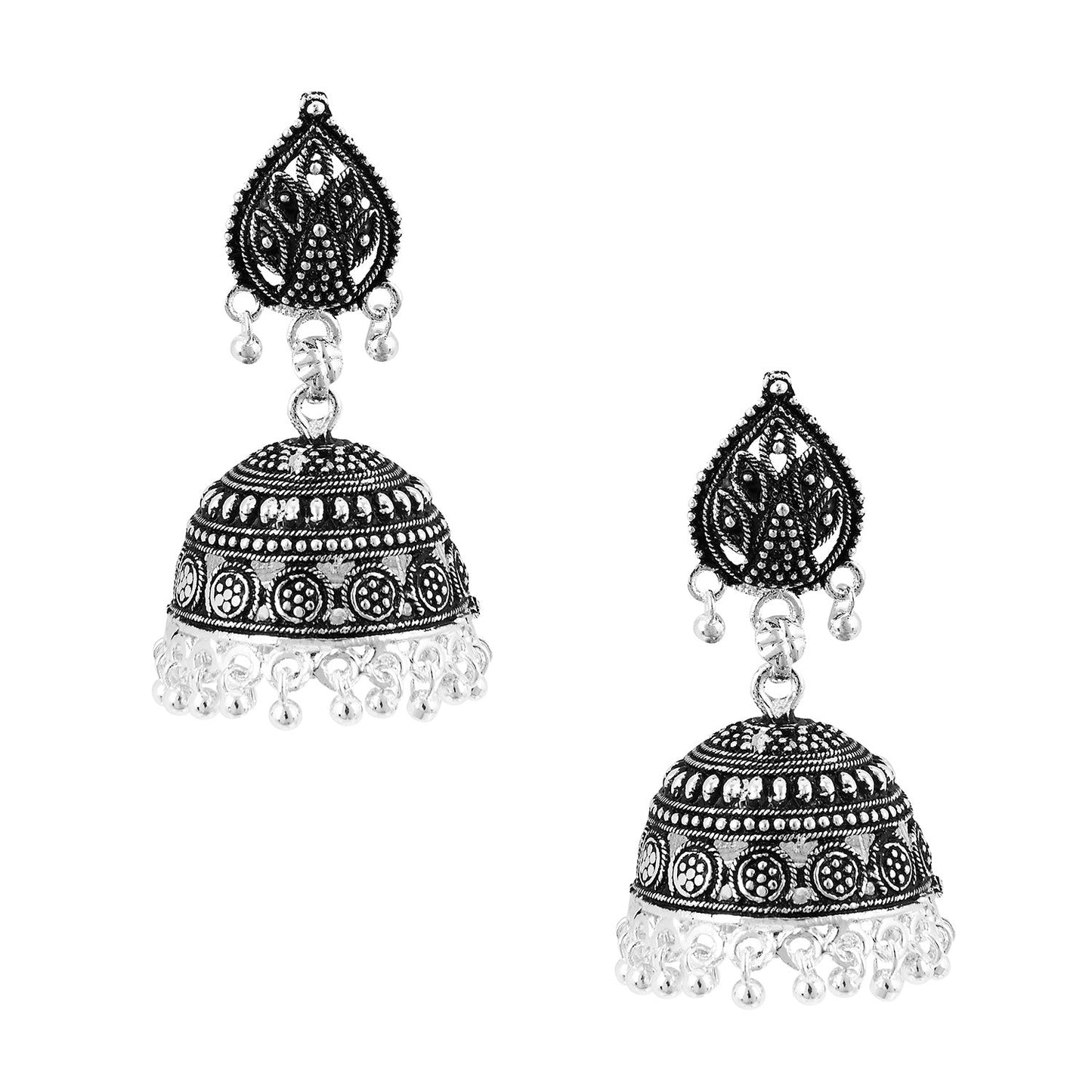 925 Silver Jhumki Earrings (SJ_865)