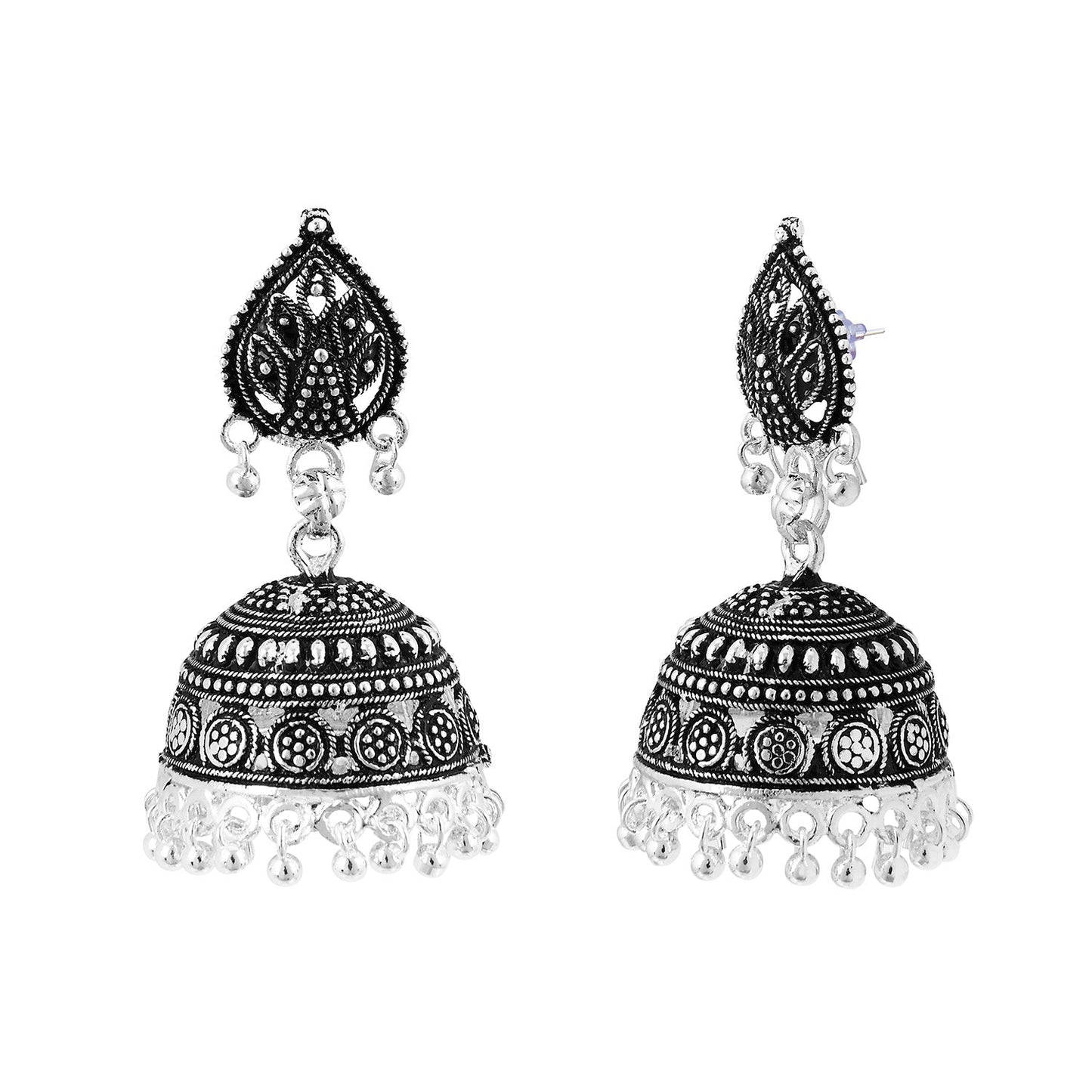 925 Silver Jhumki Earrings (SJ_865)