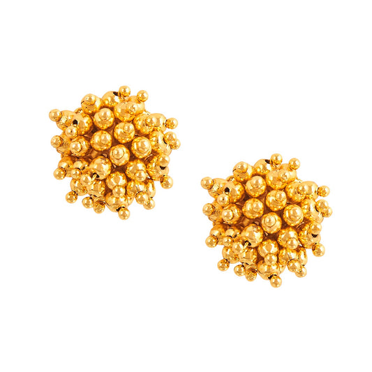 22K Gold Plated Stud Earrings (SJ_868)