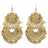 18K Antique Gold Stylish Afghani Chandbali Earrings (SJ_883)