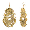 18K Antique Gold Stylish Afghani Chandbali Earrings (SJ_883)