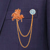 Shining Jewel Stylish And Fancy Sherwani Blazer Brooch For Men (SJ_9023)