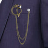 Shining Jewel Stylish And Fancy Sherwani Blazer Brooch For Men (SJ_9027)