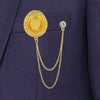 Shining Jewel Stylish And Fancy Sherwani Blazer Brooch For Men (SJ_9061)