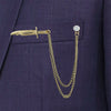 Shining Jewel Stylish And Fancy Sherwani Blazer Brooch For Men (SJ_9066)