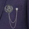 Shining Jewel Stylish And Fancy Sherwani Blazer Brooch For Men (SJ_9069)