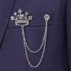 Shining Jewel Stylish And Fancy Sherwani Blazer Brooch For Men (SJ_9095)