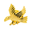 Shining Jewel Gold Plated Brooch/Lapel Pin For Men - Flying Bird Design SJ_9098 (G)