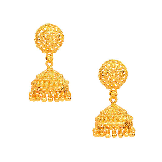 Traditional Gold Jhumkis (SJ_918)