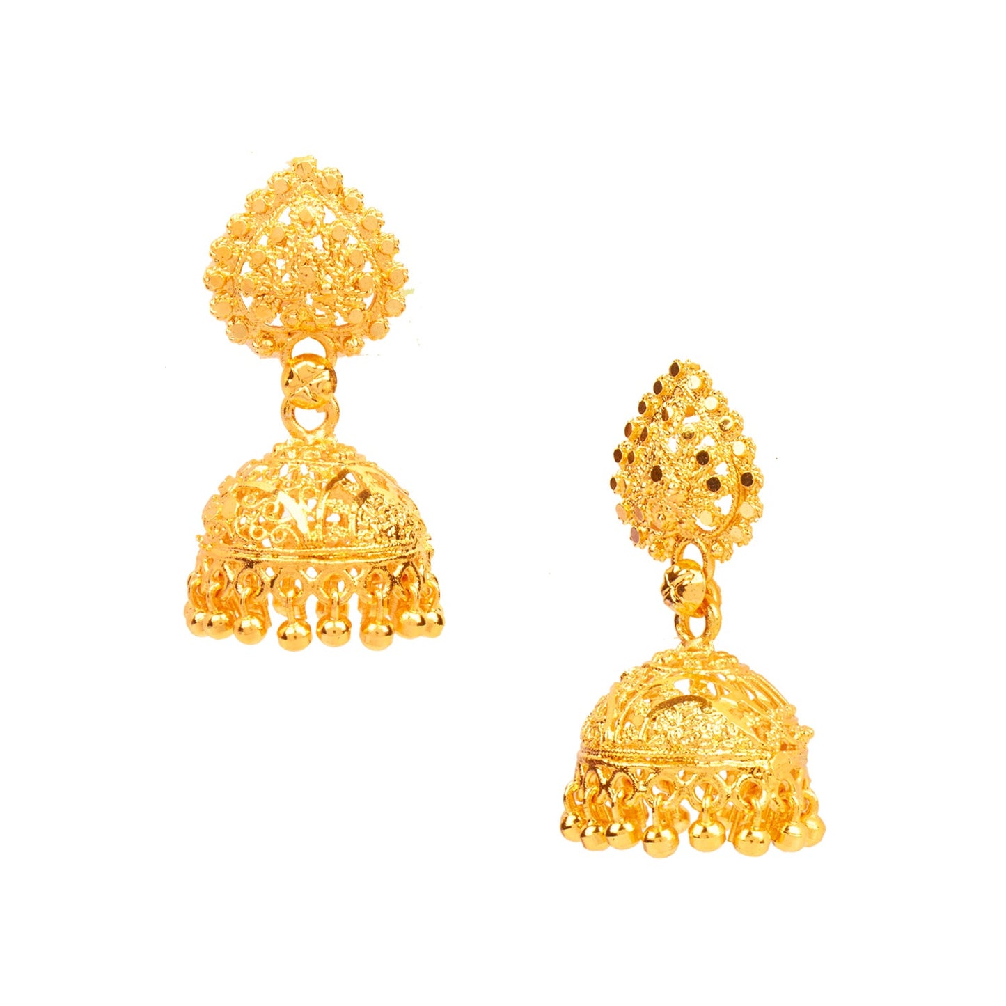 Traditional Gold Jhumkis (SJ_919)